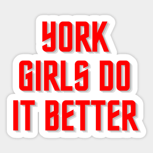 York Girls Sticker